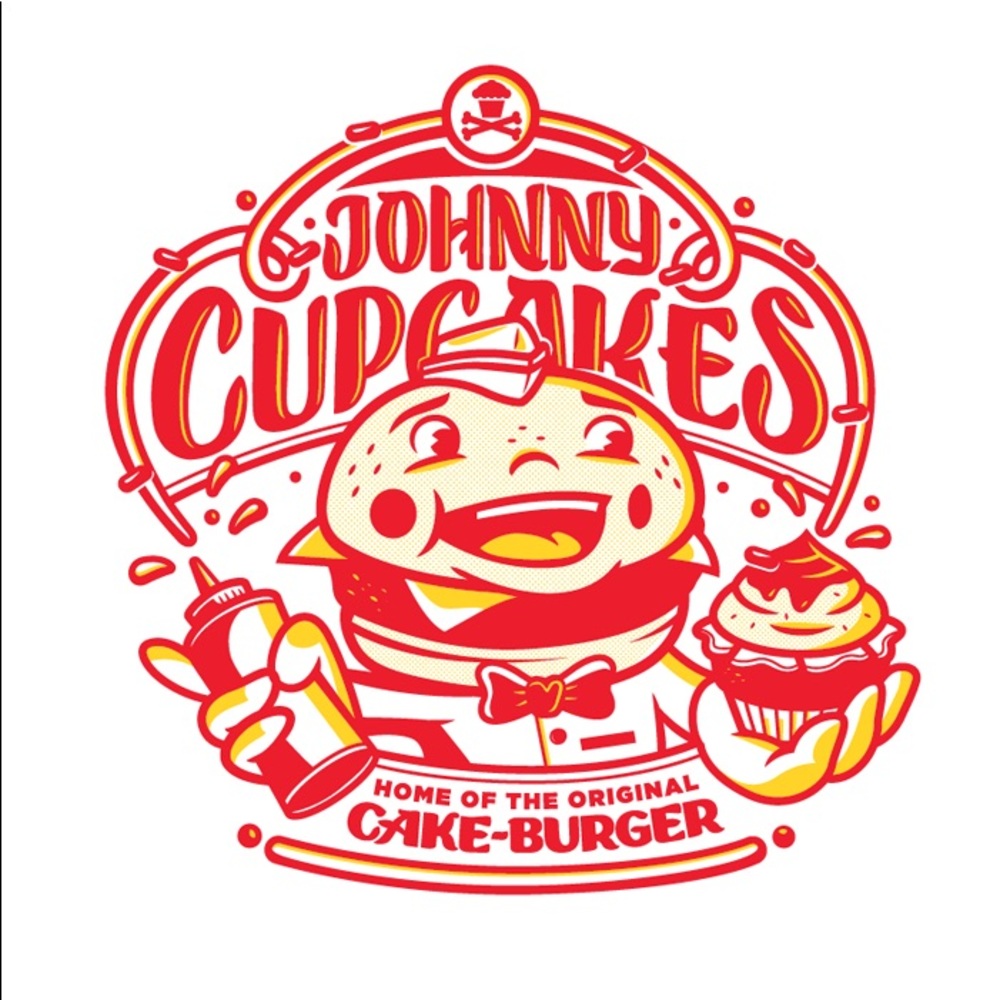 SUPER RARE - Brand New Johnny Cupcakes “CAKE BURGER” Shirt